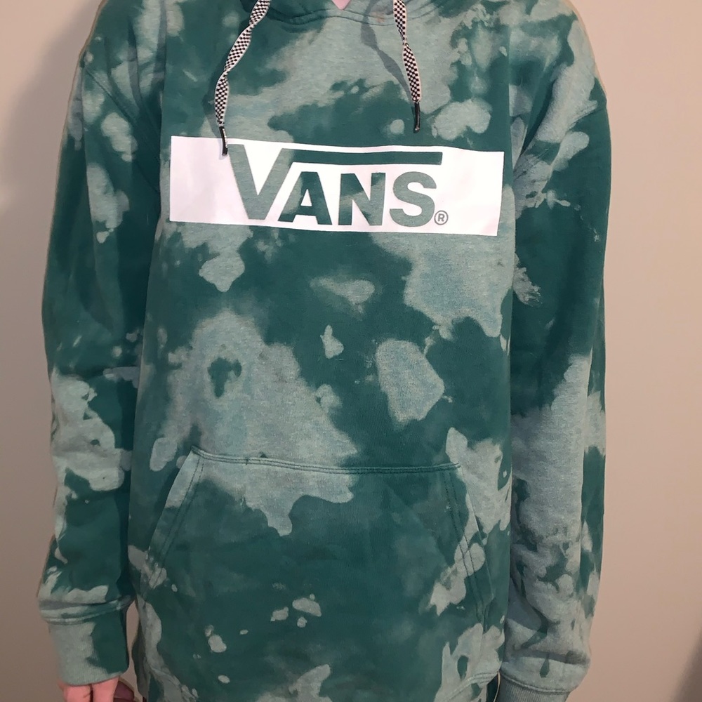 Vans green tye dye  hoodie